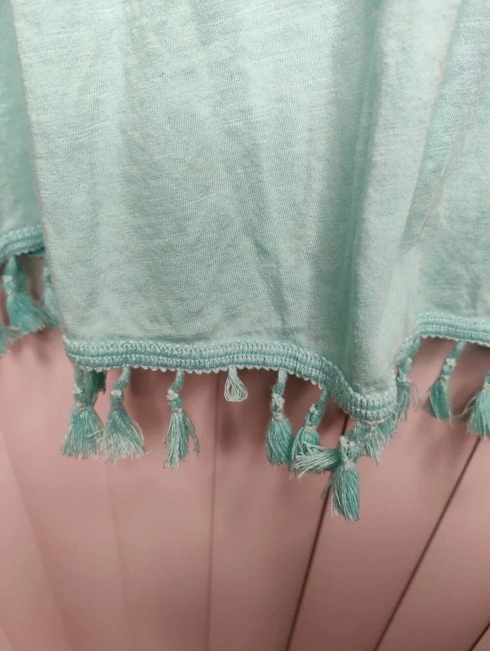 Victoria's Secret Teal Tassel-Trim  Coverup